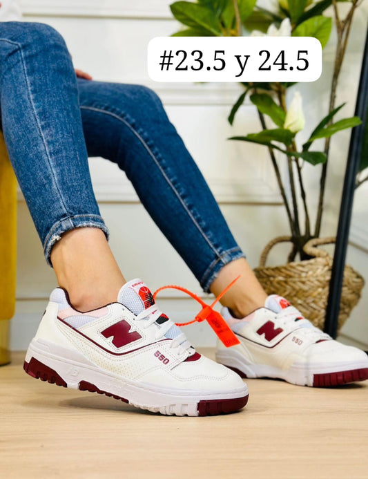 J.TENI NEW BALANCE BCO/VINO #3
