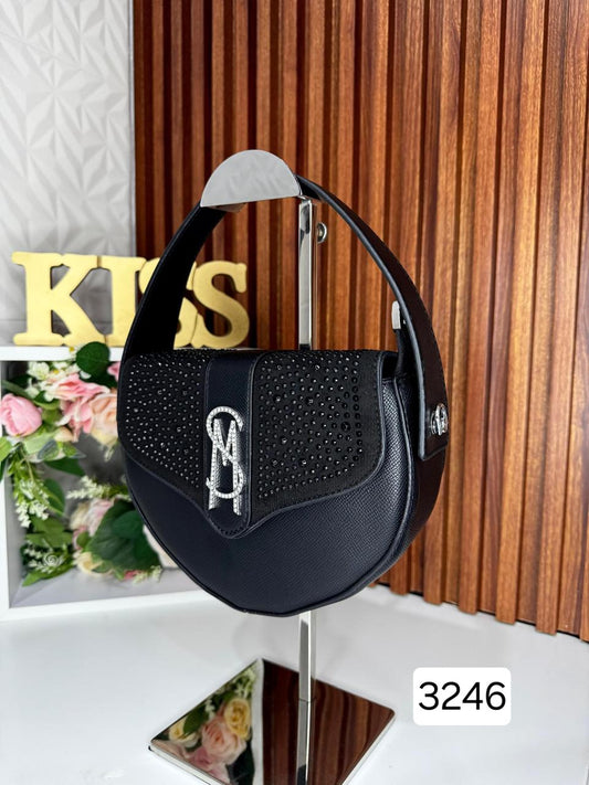 I.CROSSBODY STEVE MAIDEN NEGRO C/BRILLOS