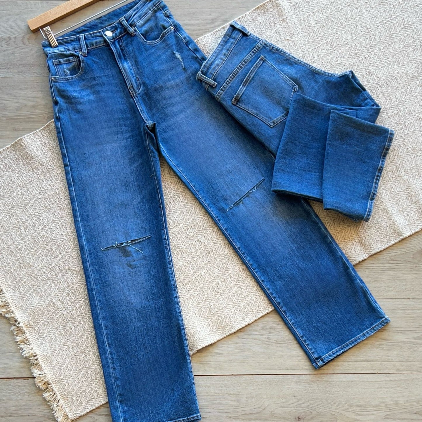 PANTALON MEZCLILLA AZUL LIZETTE COLETION T.M LC24060