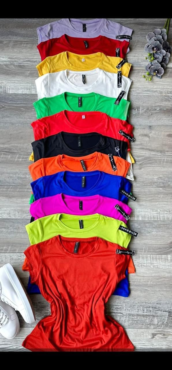 M.PLAYERA BASICA UNITALLA VARIOS COLORES