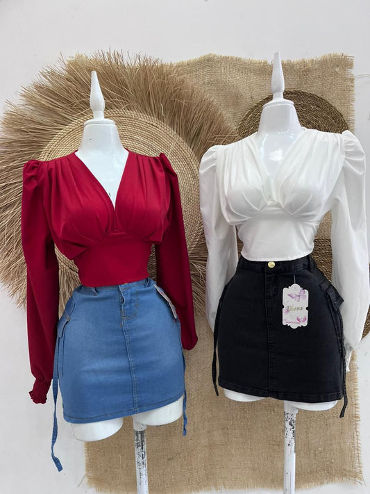 BB.BLUSA P/DAMA MANGA LARGA UNITALLA