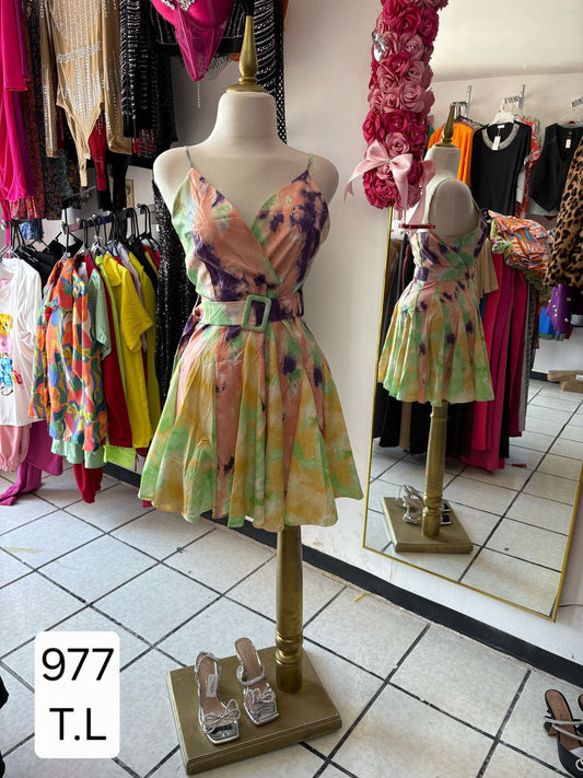 L.VESTIDO IMP ACUARELA MOD.1663