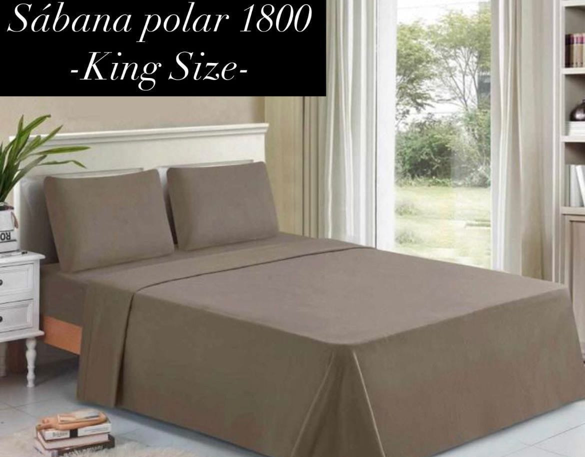 SABANA POLAR KING SIZE VARIOS COLORES