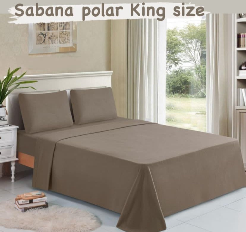 SABANA POLAR KING SIZE VARIOS COLORES