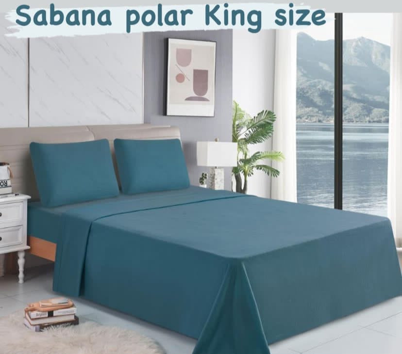 SABANA POLAR KING SIZE VARIOS COLORES
