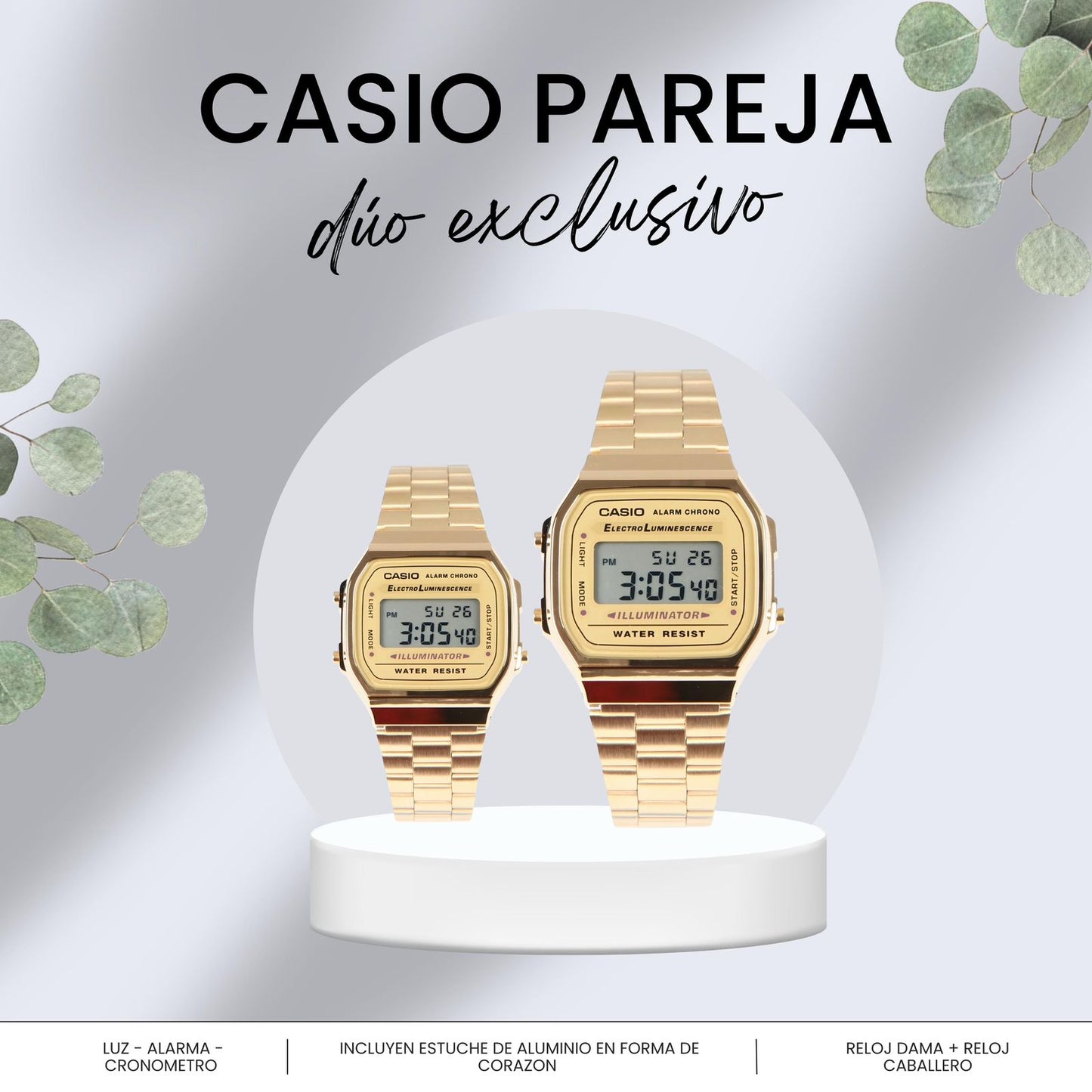 I.DUO PAREJA RELOJ CASIO