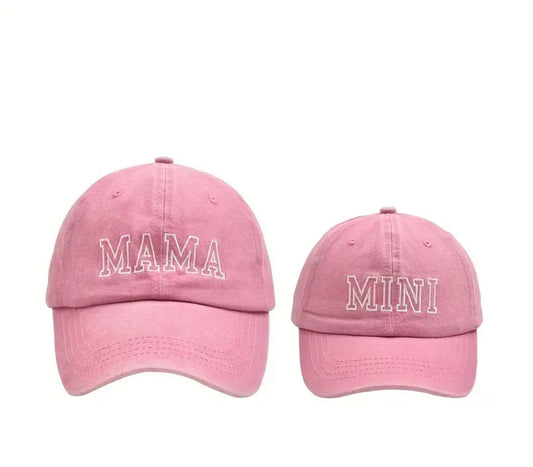 T.SET 2 GORRAS MAMA, MINI ROSA