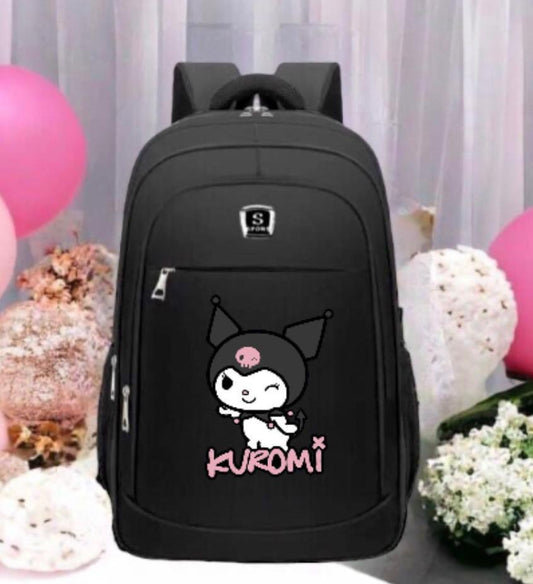 LT.MOCHILA ESCOLAR JUMBO NEGRA VARIOS PERSONAJES